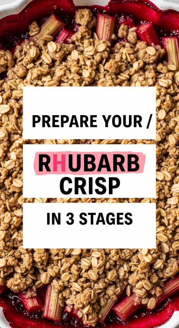Red & Radiant: The Definitive Guide to Cooking with Rhubarb and Strawberries Prepare Your Rhubarb Crisp In 3 Stages 69fd8ca6bfe16