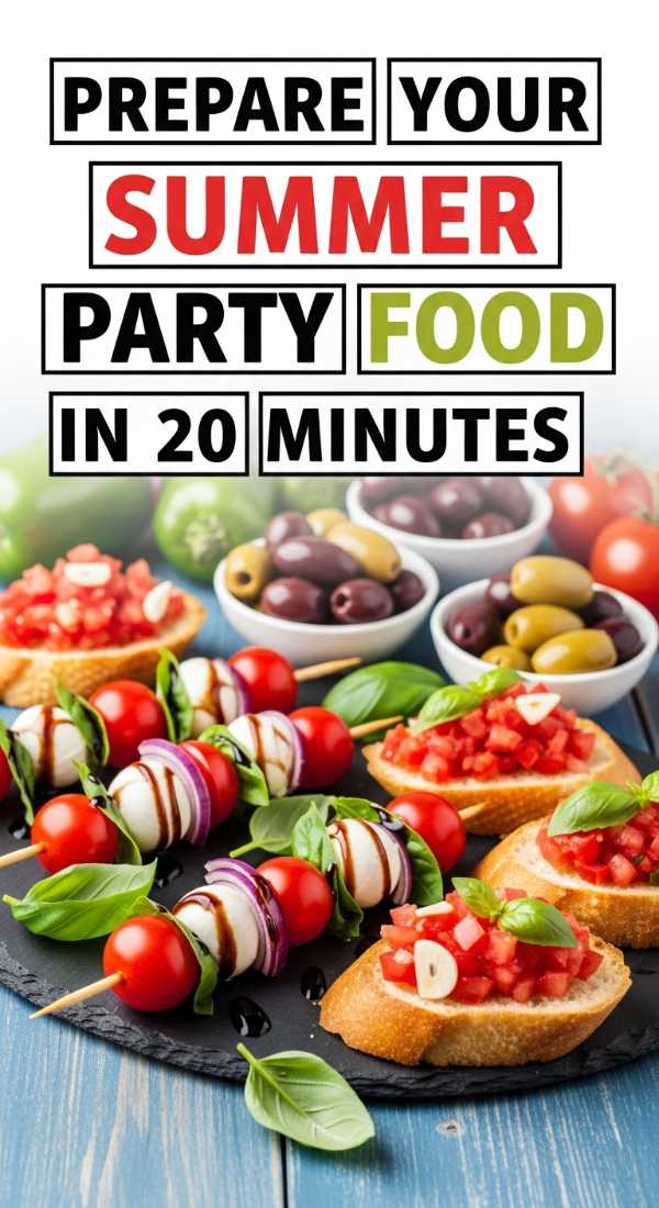 Prepare Your Summer Party Food In 20 Minutes 69f7277202384