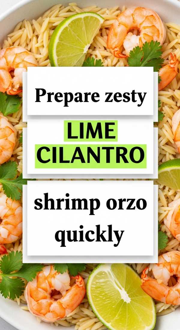 Prepare Zesty Lime Cilantro Shrimp Orzo Quickly 69f47f545100d