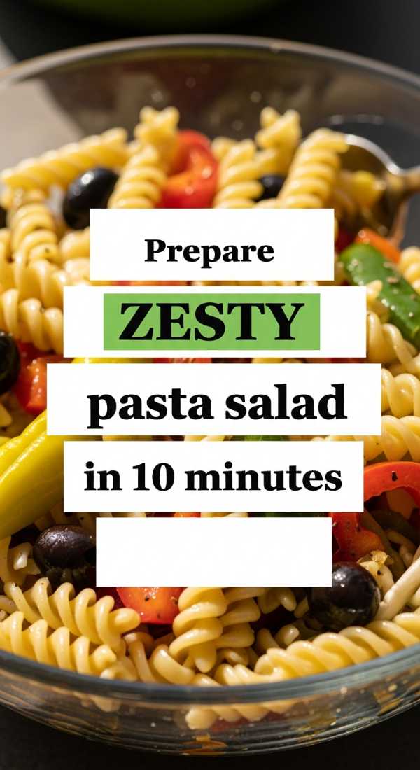 Prepare Zesty Pasta Salad In 10 Minutes 69f5acdcd8b14