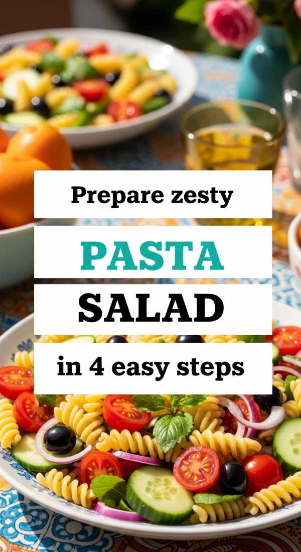 Prepare Zesty Pasta Salad In 4 Easy Steps 6a06c54fa9b6e