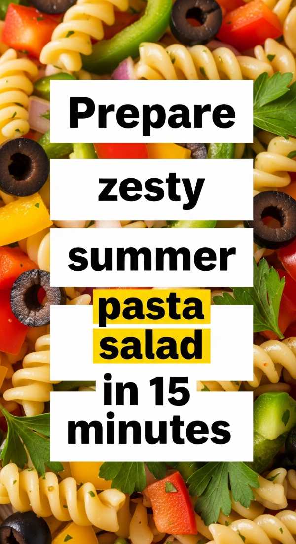 Prepare Zesty Summer Pasta Salad In 15 Minutes 6a070cd7c16aa