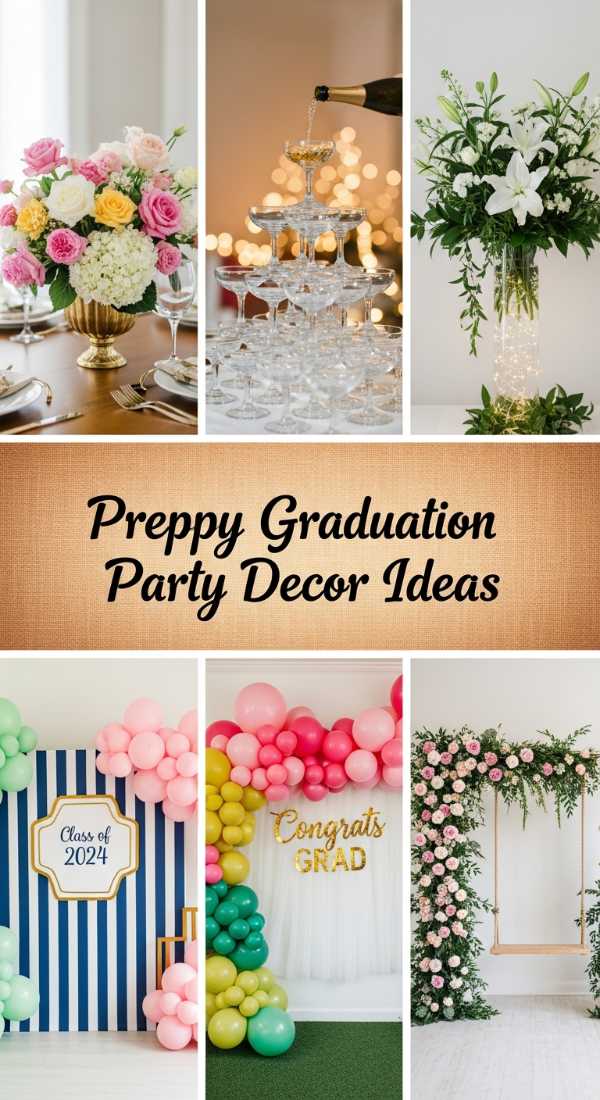 Preppy Graduation Party Decor Ideas 6a134d4266213