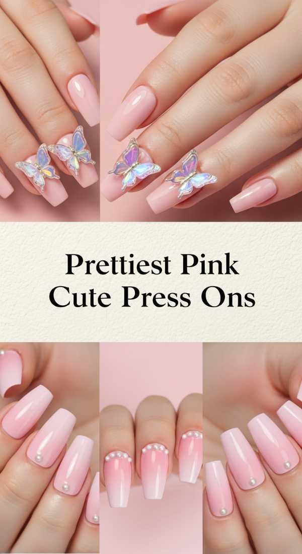 Prettiest Pink Cute Press Ons 6a13491294fe7