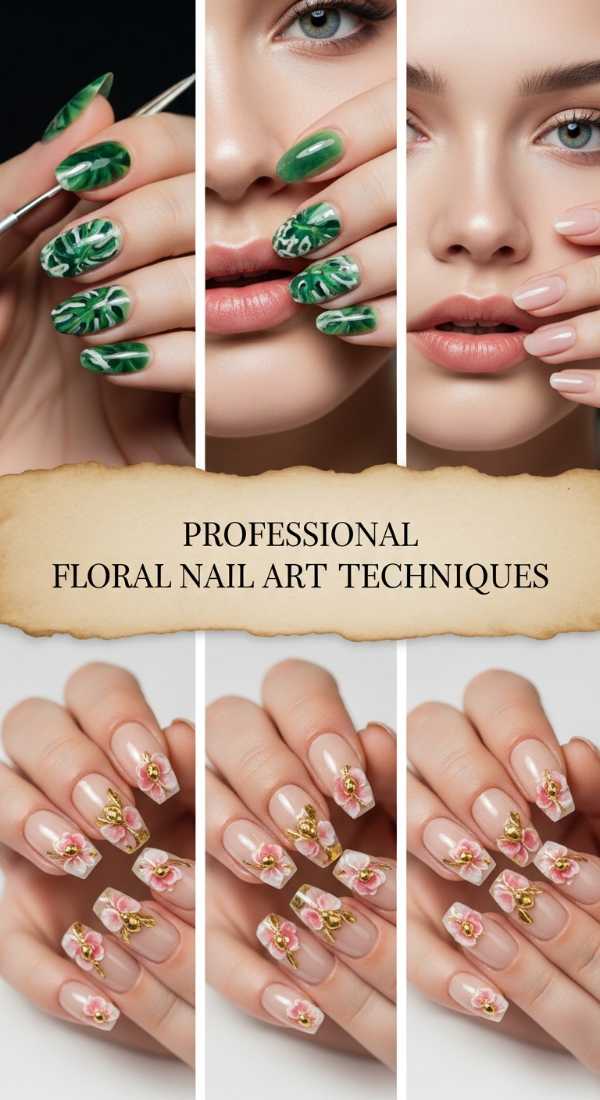 Island Elegance: Why Luxury Tropical Nails are This Summer's Hottest Trend Professional Floral Nail Art Techniques 6a134c62684cc