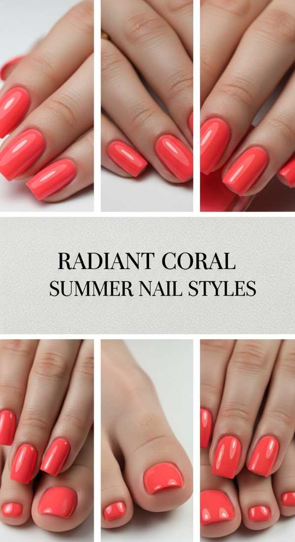 High-Fashion Fingertips: The 2026 Luxury Spring/Summer Nail Edit Radiant Coral Summer Nail Styles 69ff6bfca677c