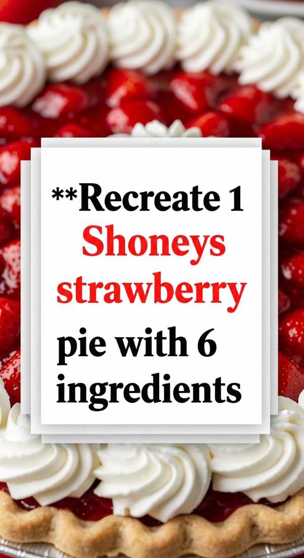 Recreate 1 Shoneys Strawberry Pie With 6 Ingredients 6a00180e5c5f0