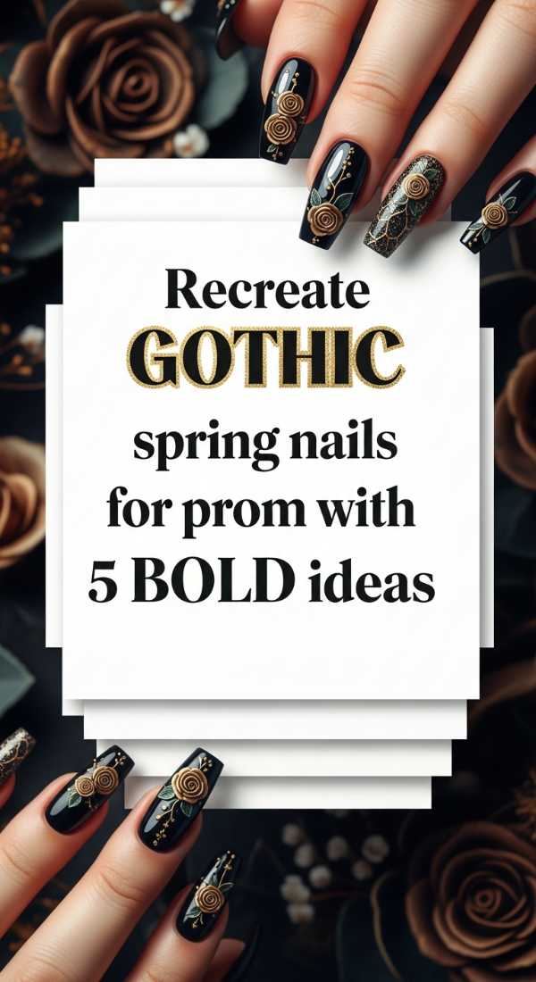 Recreate Gothic Spring Nails For Prom With 5 Bold Ideas 69ff59468ec20