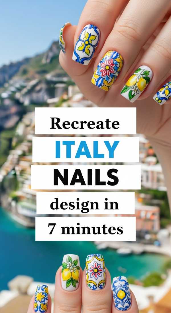 10 Sizzling Summer Nail Art Designs You Can Do at Home Recreate Italy Nails Design In 7 Minutes 6a0059e2b45eb