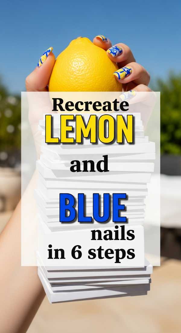 Recreate Lemon And Blue Nails In 6 Steps 6a059b4278831