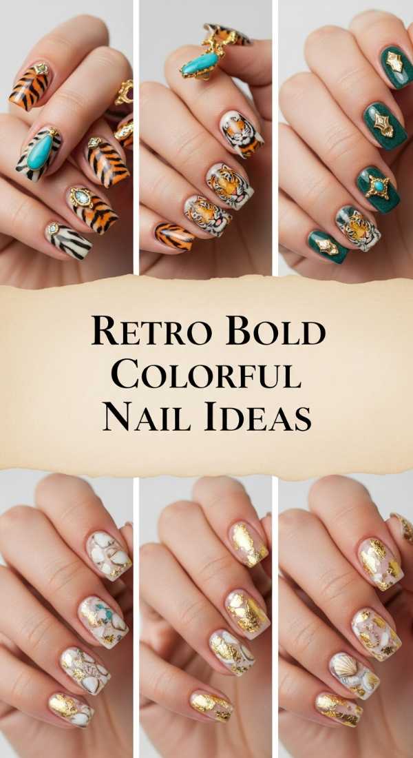 Beyond the Salon: Why High-End Press-Ons Are the New Gold Standard Retro Bold Colorful Nail Ideas 6a1347d543515