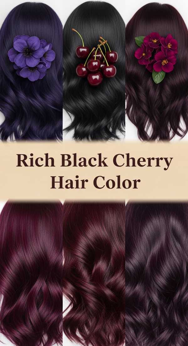 Rich Black Cherry Hair Color 6a142b737094f