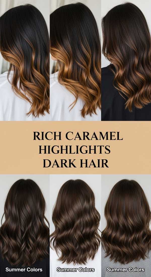 Slay the New Year: Your Complete Guide to 2026's Hottest Hairstyles Rich Caramel Highlights Dark Hair 6a08d604e3a42