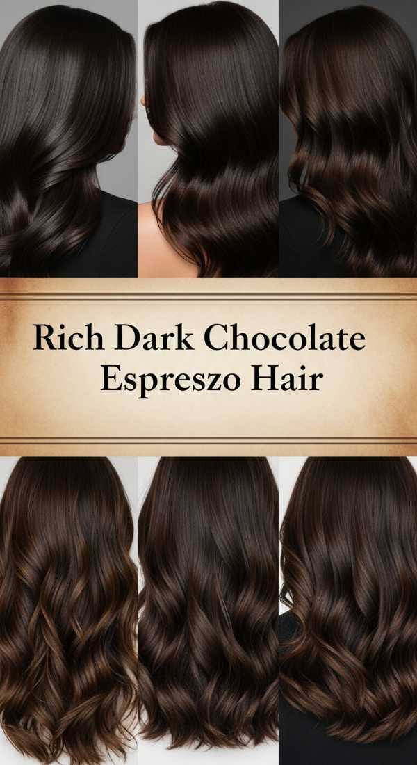 High-Gloss Glamour: A Curated Lookbook of Premium Hair Trends Rich Dark Chocolate Espresso Hair 6a08ce5bce7fc