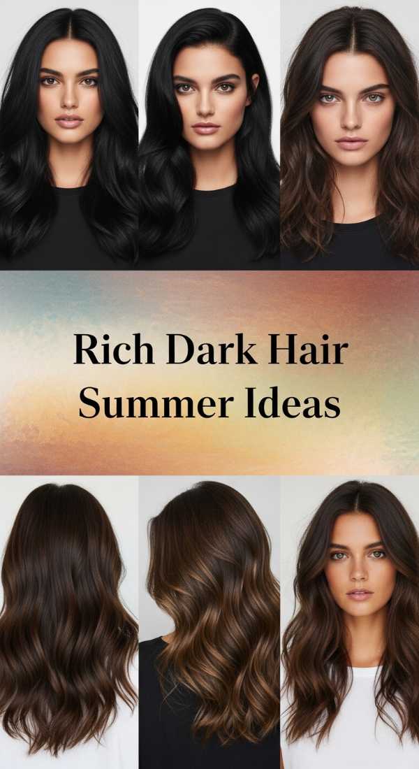 Future Chic: Your Ultimate Guide to 2026 Summer Hair Styles Rich Dark Hair Summer Ideas 6a08cb4da4107