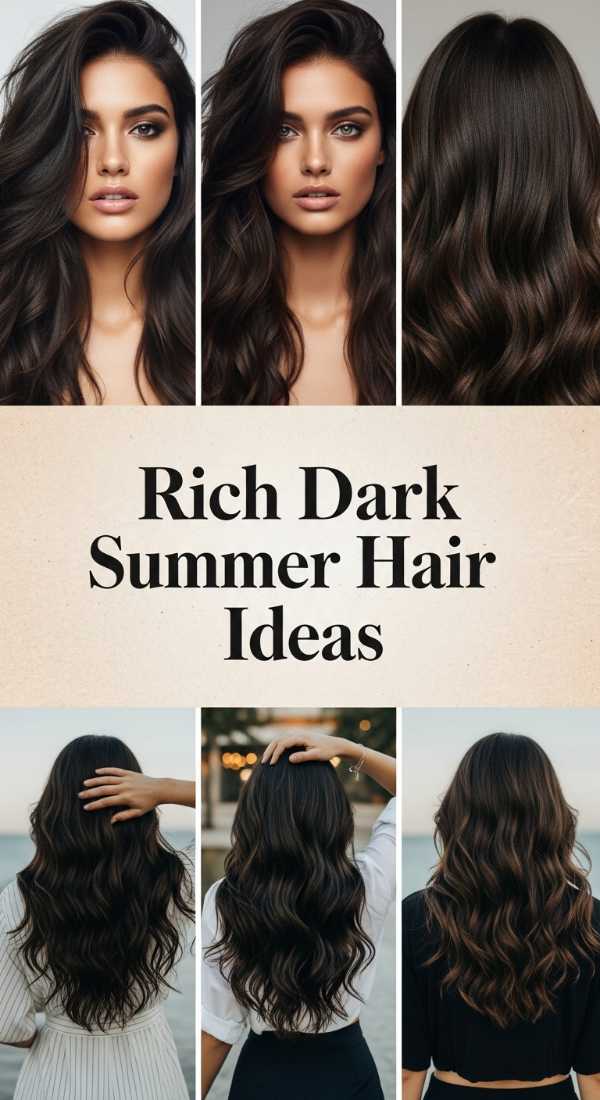 Beyond the Horizon: The Top 2026 Global Hair Trends You Need to See Rich Dark Summer Hair Ideas 6a08d4437c553