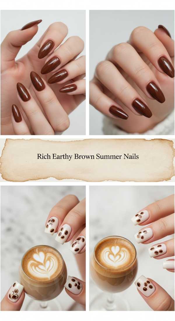 Rich Earthy Brown Summer Nails 6a006c7103ea9