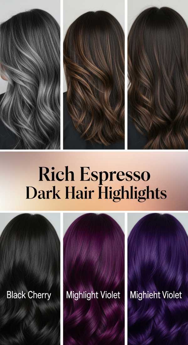 Rich Espresso Dark Hair Highlights 6a142dfc52a7c