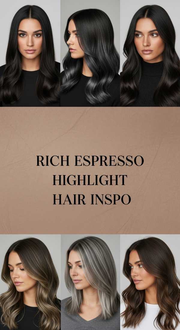 Rich Espresso Highlight Hair Inspo 6a142de741f36