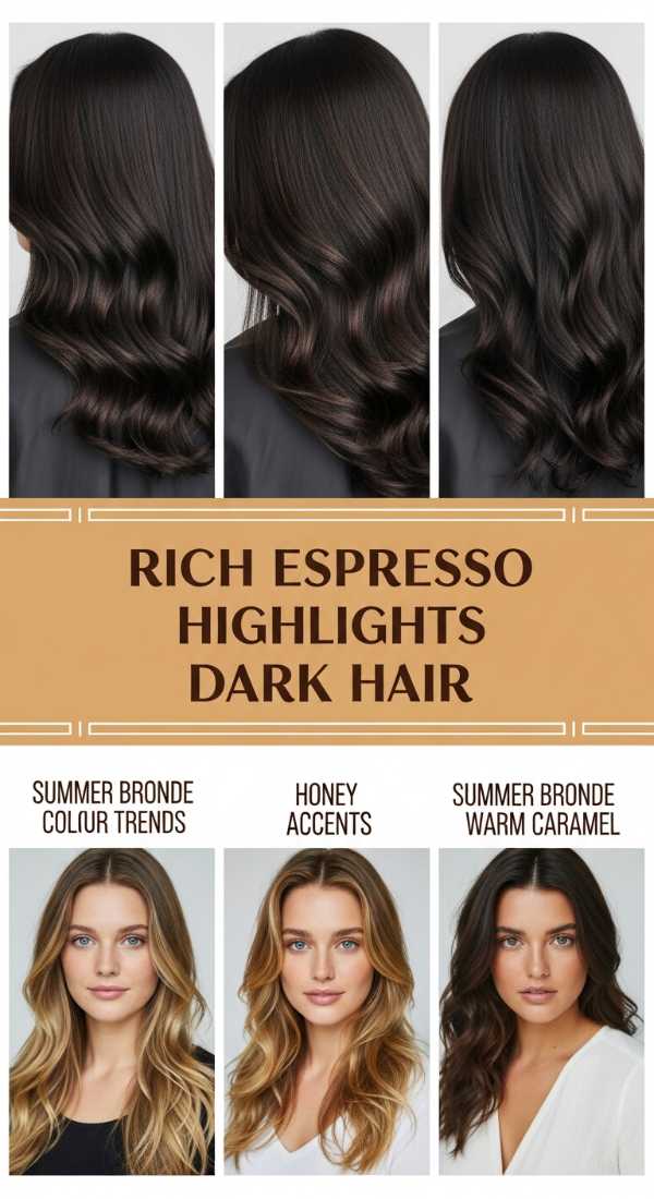 Rich Espresso Highlights Dark Hair 6a142e03b12f8