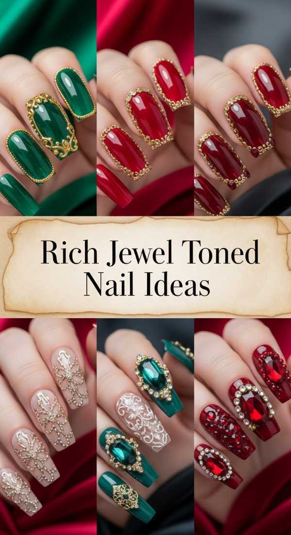 Rich Jewel Toned Nail Ideas 6a085838415a6