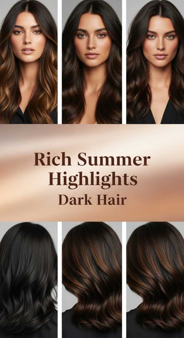 Rich Summer Highlights Dark Hair 6a08d2bbcb310