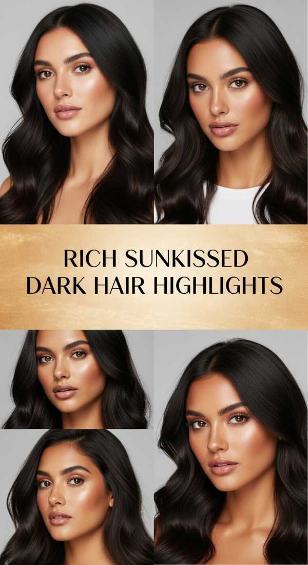 Rich Sunkissed Dark Hair Highlights 6a08cb65a8de0
