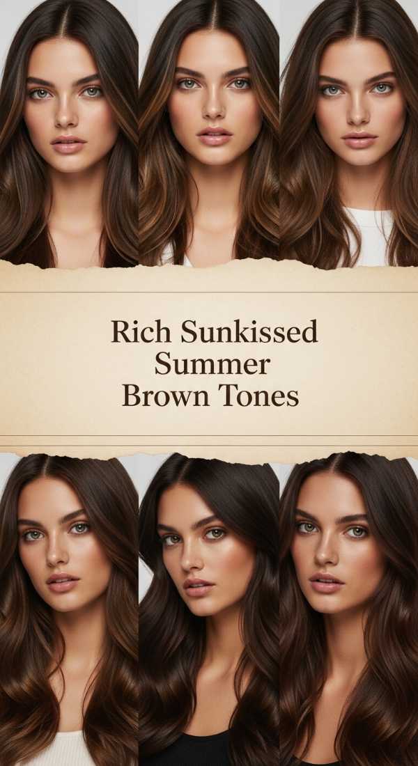 From Diplomas to Golden Hour: Effortless Seasonal Glow Hairstyles Rich Sunkissed Summer Brown Tones 6a08d2a6abef8
