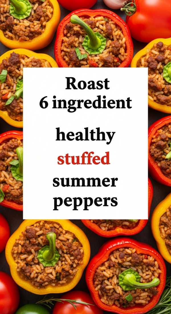 Roast 6 Ingredient Healthy Stuffed Summer Peppers 6a00104e624dc