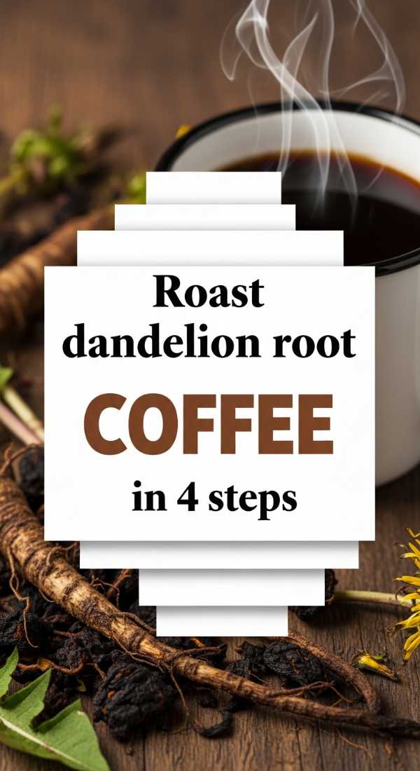 Dandelion Delights: Turning Garden Blooms into Gourmet Meals Roast Dandelion Root Coffee In 4 Steps 69fd889f80c82
