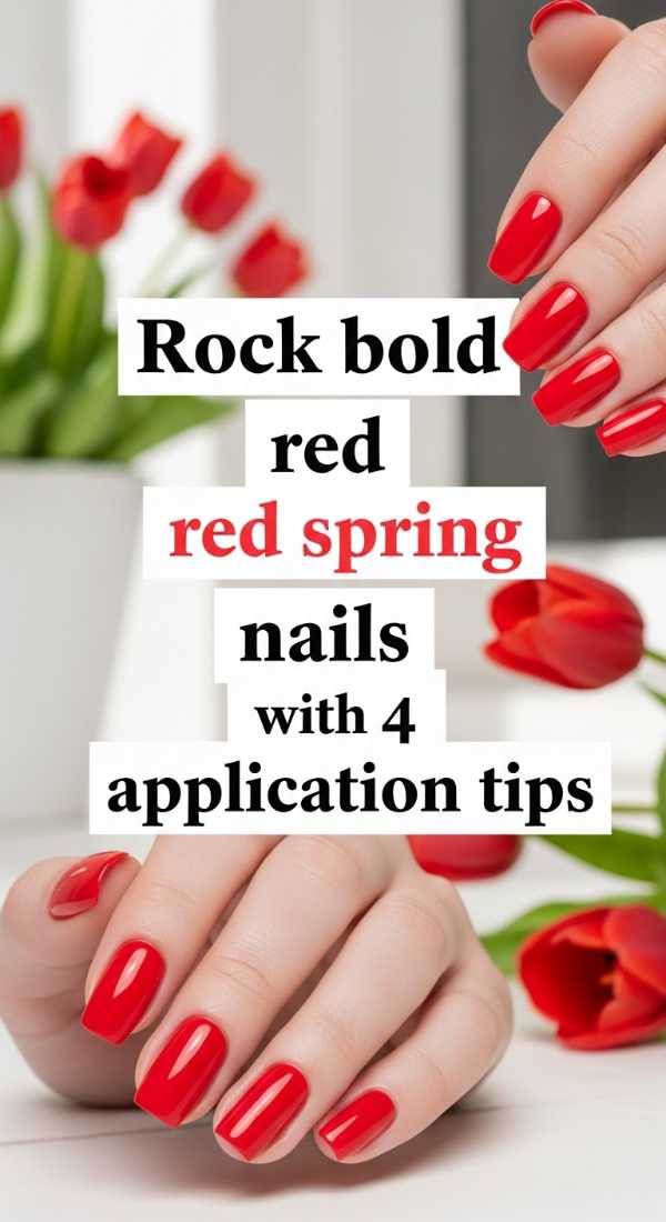 Rock Bold Red Spring Nails With 4 Application Tips 69fb987cd76a1