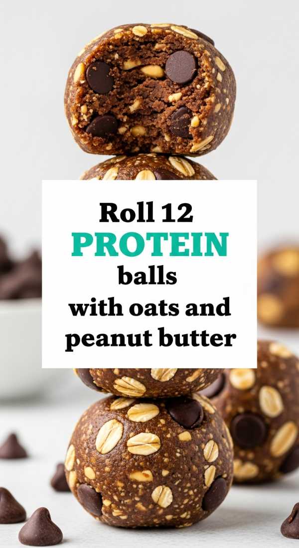 Roll 12 Protein Balls With Oats And Peanut Butter 69f47c799b7ce