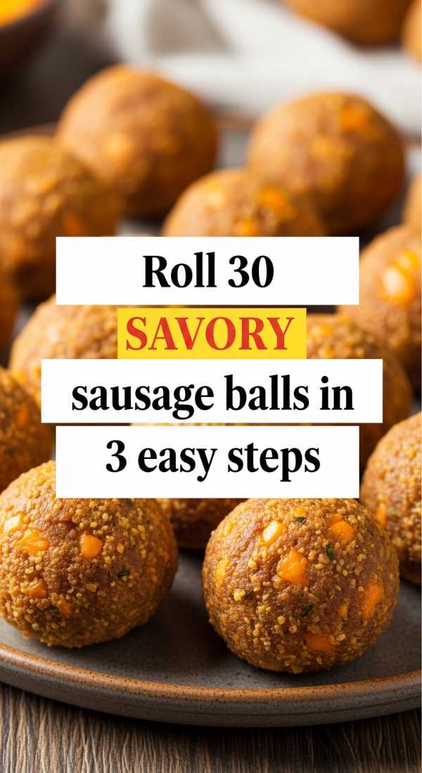Roll 30 Savory Sausage Balls In 3 Easy Steps 6a14424c6d200