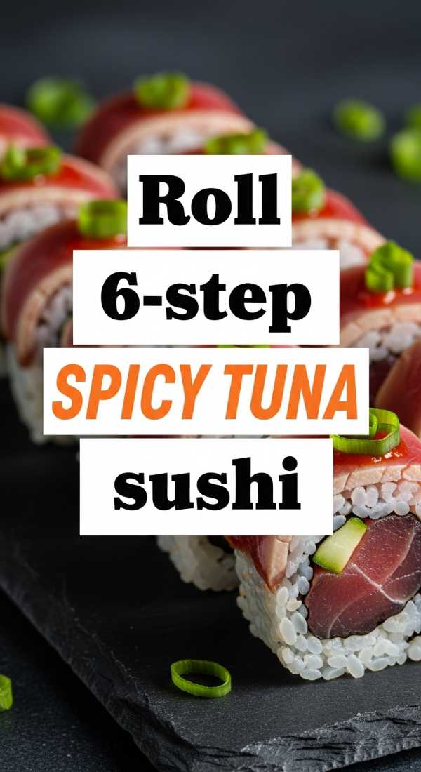 Roll 6 Step Spicy Tuna Sushi 6a142983a425d