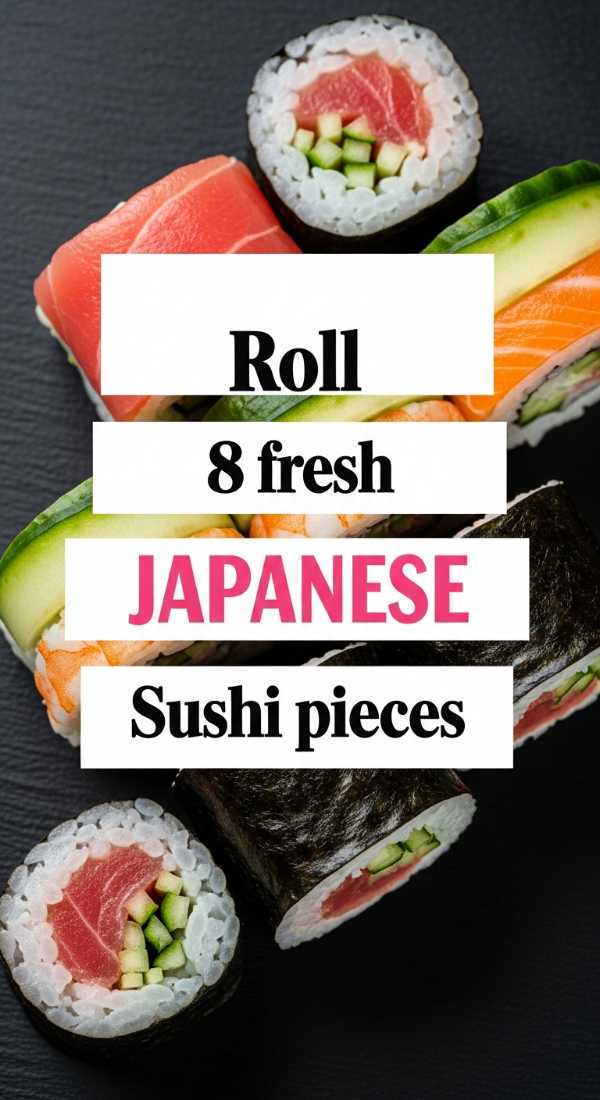 Roll 8 Fresh Japanese Sushi Pieces 6a1429741e55d