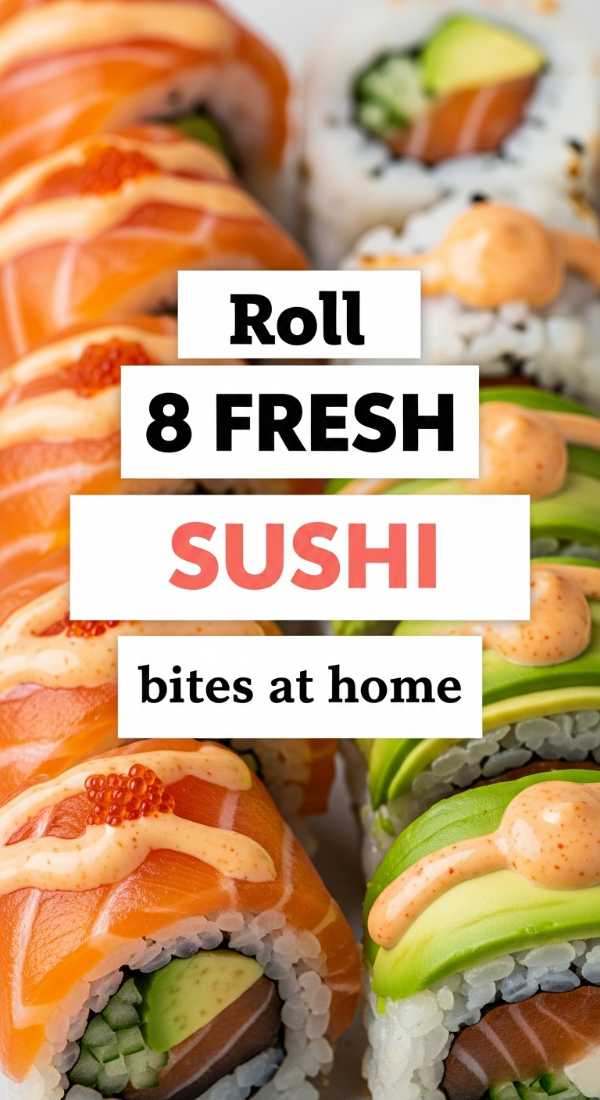 Roll 8 Fresh Sushi Bites At Home 6a142ebeebcbe