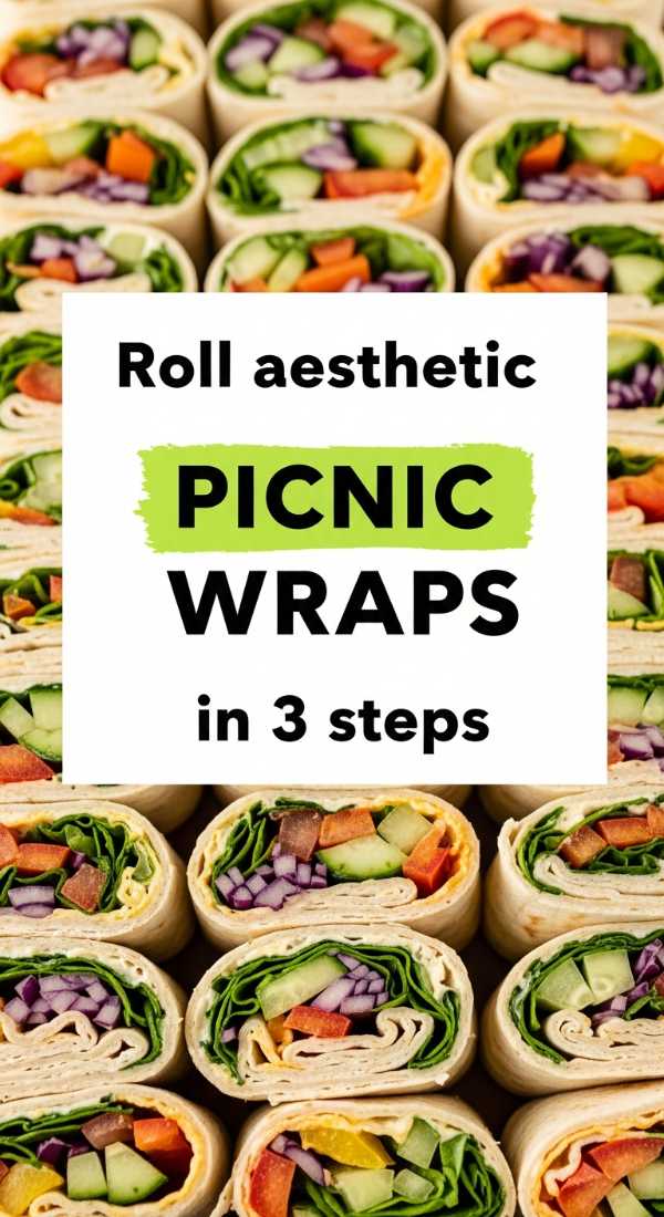 Sun, Snacks, and Style: Your Complete Manual for the Best Picnic Party Ever Roll Aesthetic Picnic Sandwich Wraps In 3 Steps 6a005676dd4f4