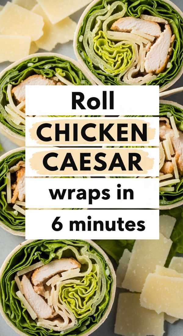 Roll Chicken Caesar Wraps In 6 Minutes 6a1096252c09a