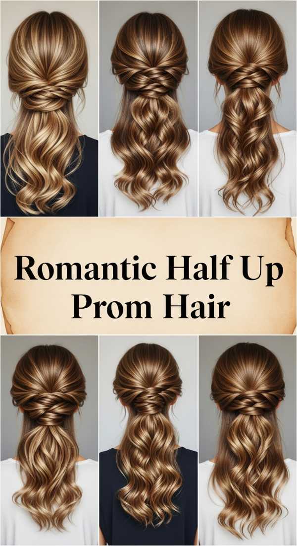 Romantic Half Up Prom Hair 69fde771a81bd
