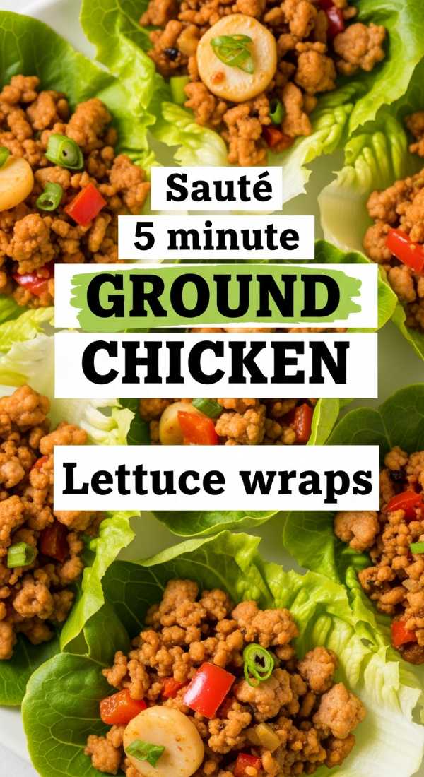 Saute 5 Minute Ground Chicken Lettuce Wraps 6a017dc177783