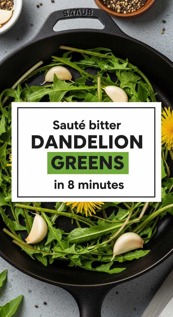 Saute Bitter Dandelion Greens In 8 Minutes 69f47b48c0cdc