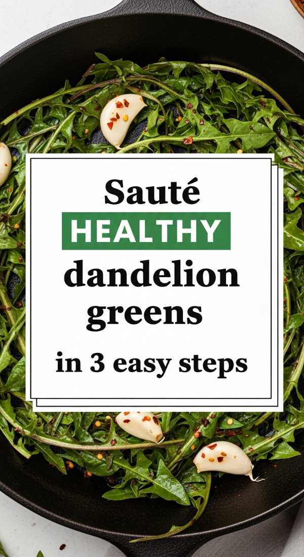 Saute Healthy Dandelion Greens In 3 Easy Steps 69fd88b17eb37