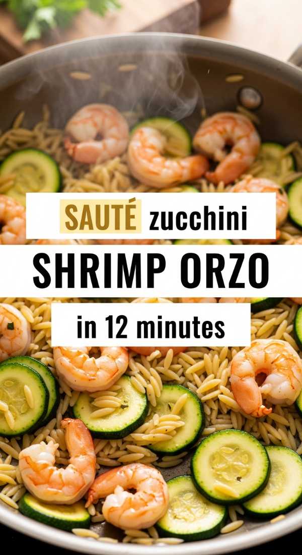 Saute Zucchini Shrimp Orzo In 12 Minutes 69f59f7f5cdb7