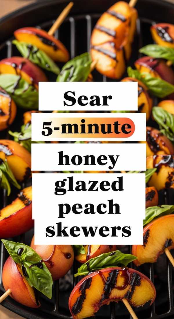 Sun-Kissed Superfoods: Light Meals for Hot Days Sear 5 Minute Honey Glazed Peach Skewers 6a142b787264f