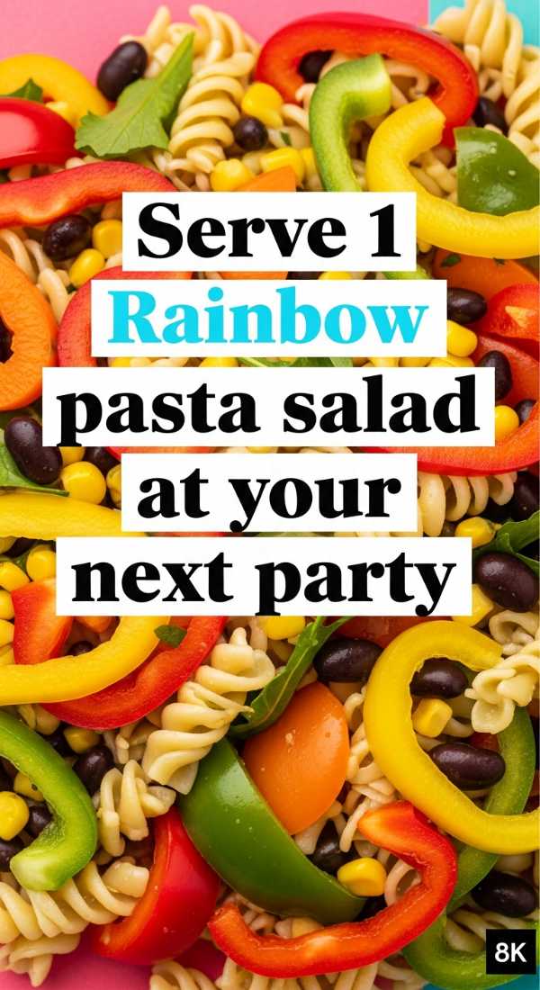 Serve 1 Rainbow Pasta Salad At Your Next Party 6a143286af1e8