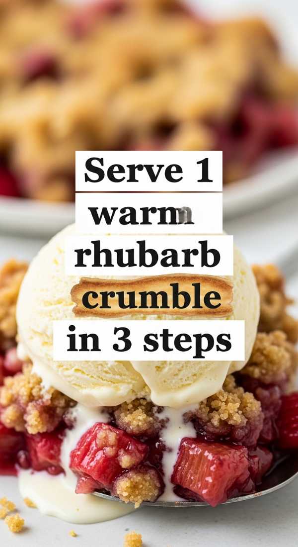 Serve 1 Warm Rhubarb Crumble In 3 Steps 69f5acd33d8b0
