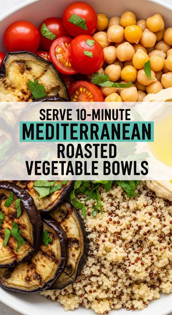 Crunchy, Golden, Delicious: Mastering the Art of Roasted Vegetables Serve 10 Minute Mediterranean Roasted Vegetable Bowls 6a10936c808ee