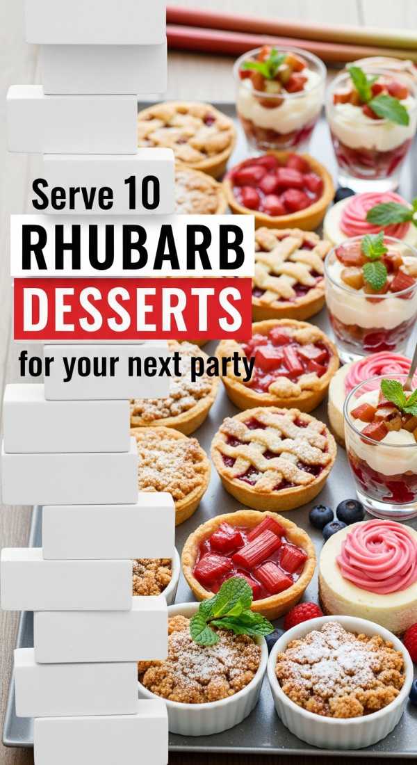 Serve 10 Rhubarb Desserts For Your Next Party 69f4475b12fd6