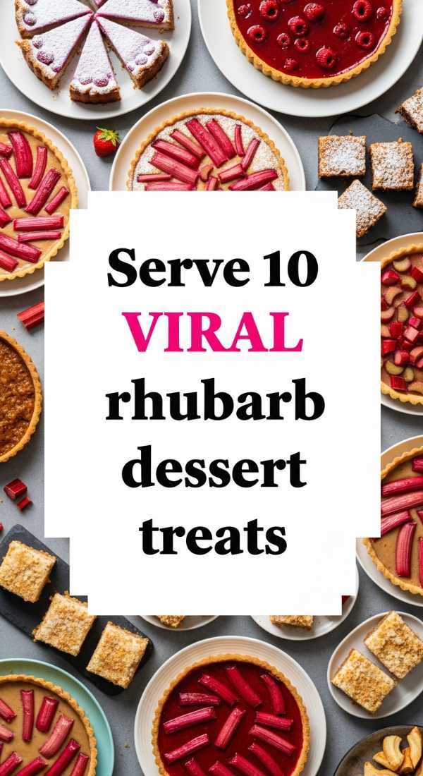 Serve 10 Viral Rhubarb Dessert Treats 69fc191363826