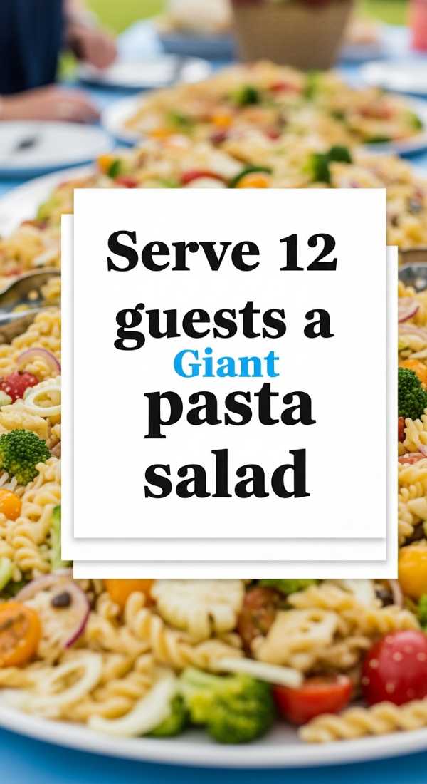 Serve 12 Guests A Giant Pasta Salad 6a10a0b84dfb4
